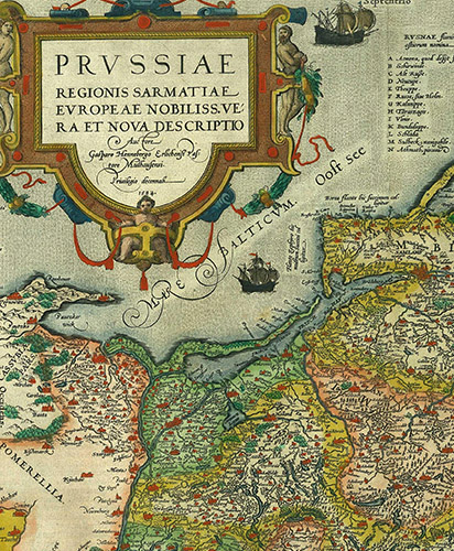 Карта Пруссии - региона Европейской Сарматии