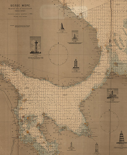 Карта навигационная Белого моря
