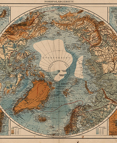Карта Арктики (Nordpolargebiete)